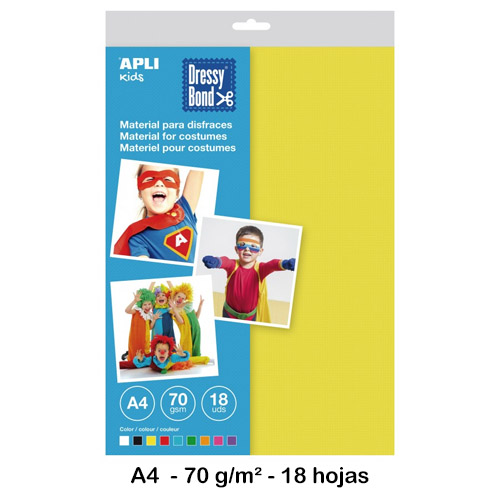 paquete 18 hojas a4 dressy bond colores