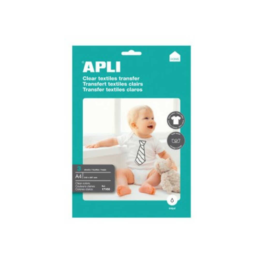 pack 3h. papel transfer camiseta blanca