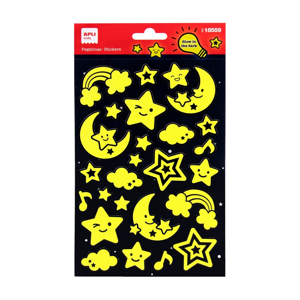 bolsa estrellas&luna luminiscentes