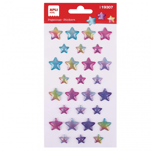 bolsa pegatinas estrellas tornasol