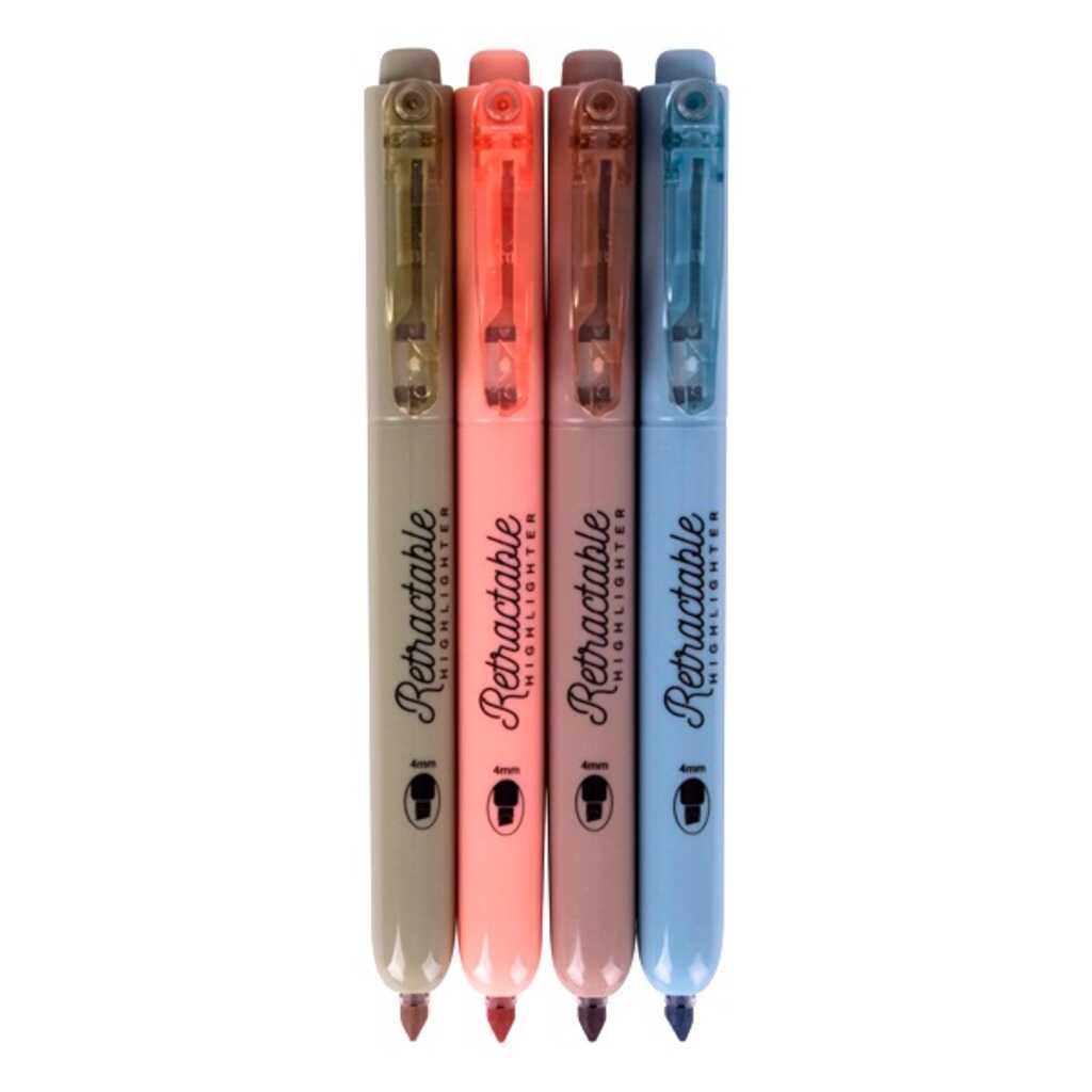 marcador retractable highlightger 4u