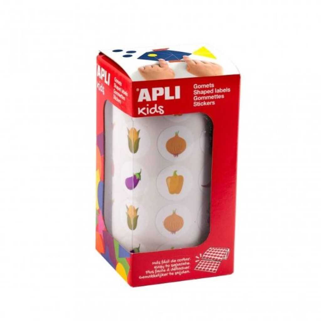 rollo gomets 20mm tematico hortalizas