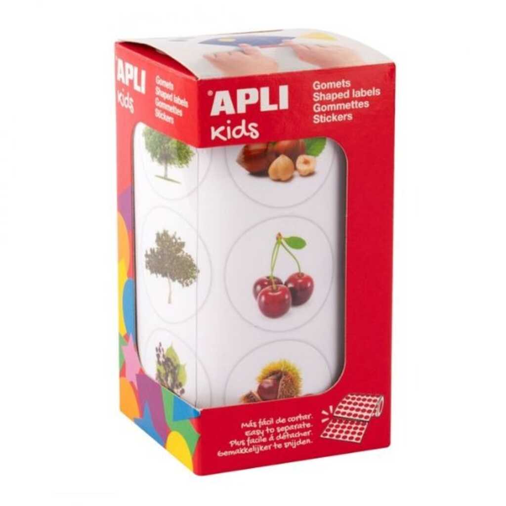 rollo gomets 33mm tematico arboles/fruto