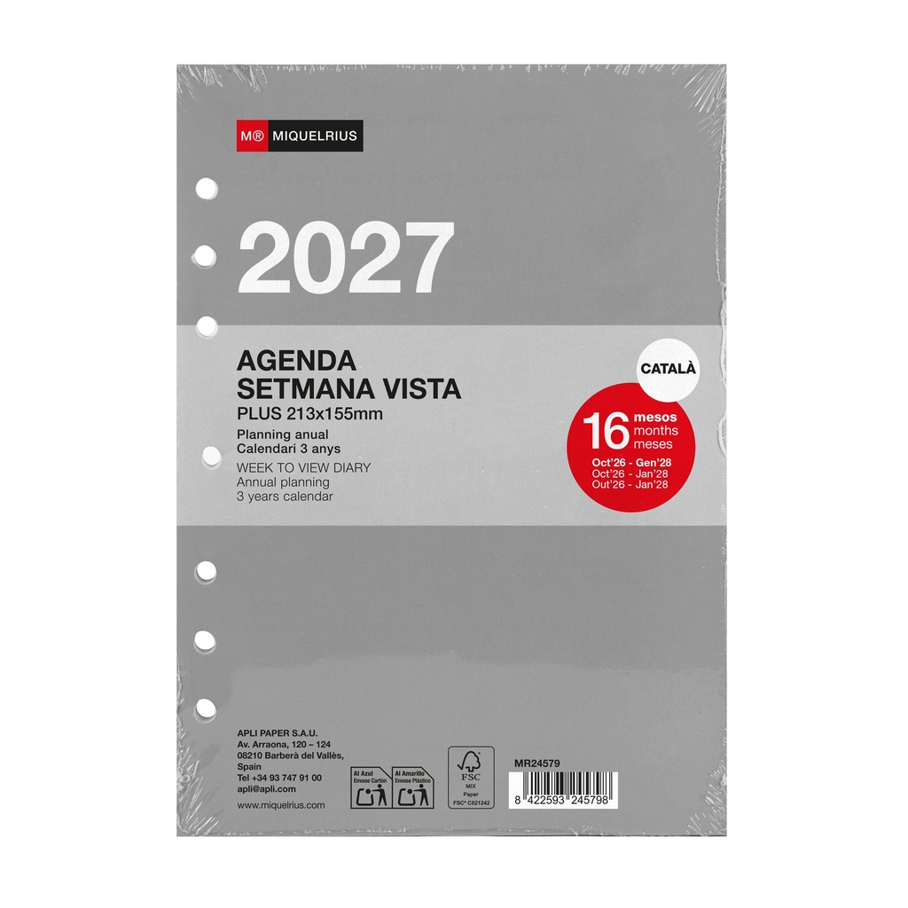 recambio anual int. plus s/vv cat 2027