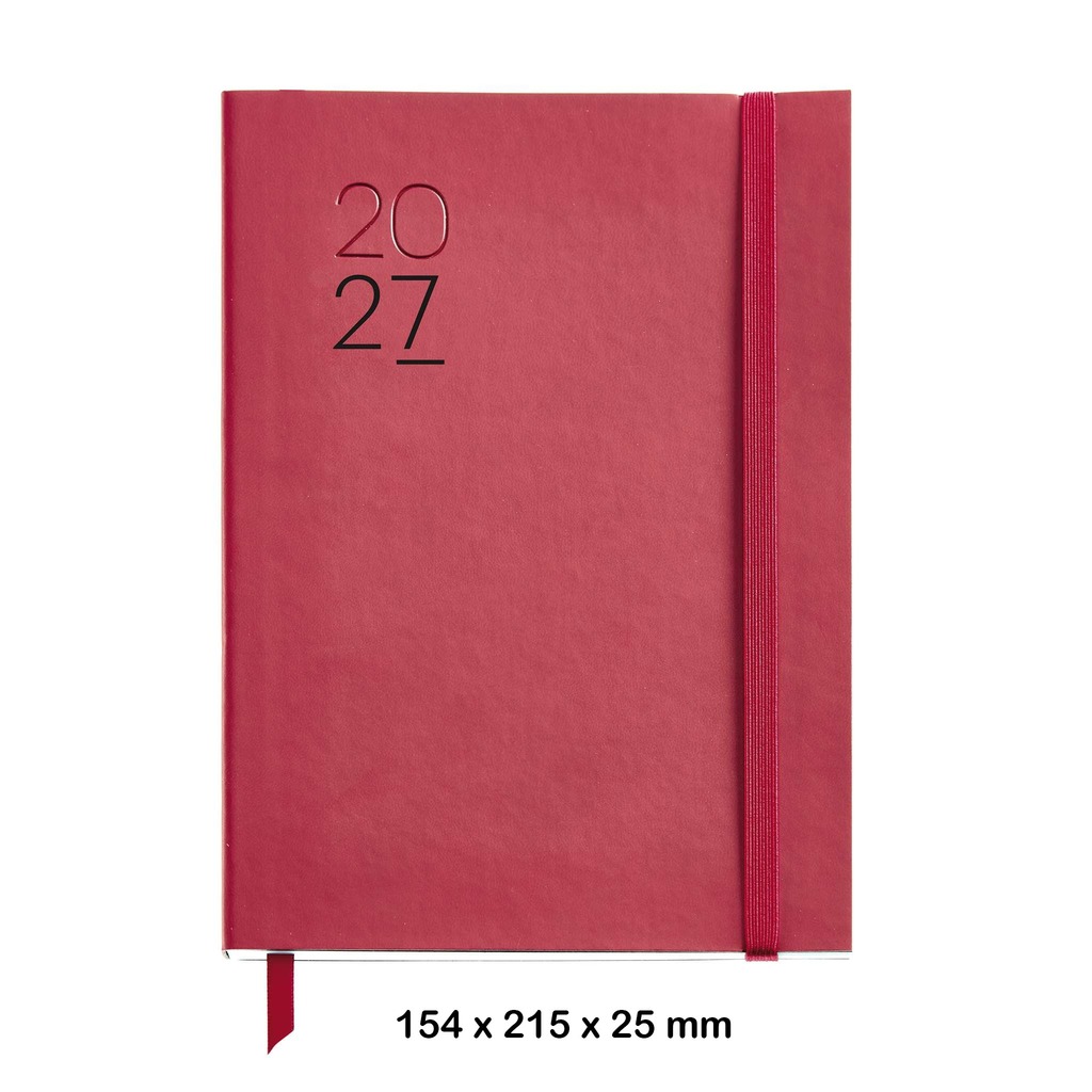 agenda plus d/p luxor flx.rojo 27