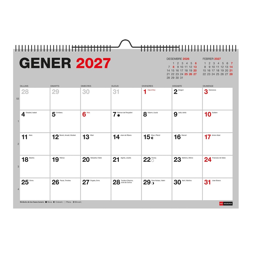 calendario pared a4 escrib.basic 27