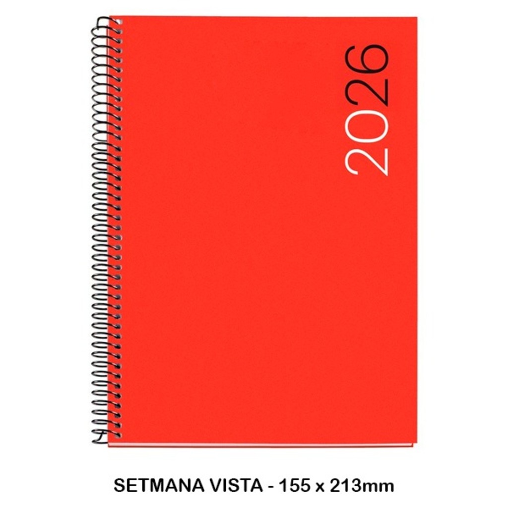 agenda espiral plus s/vv city rojo 2026