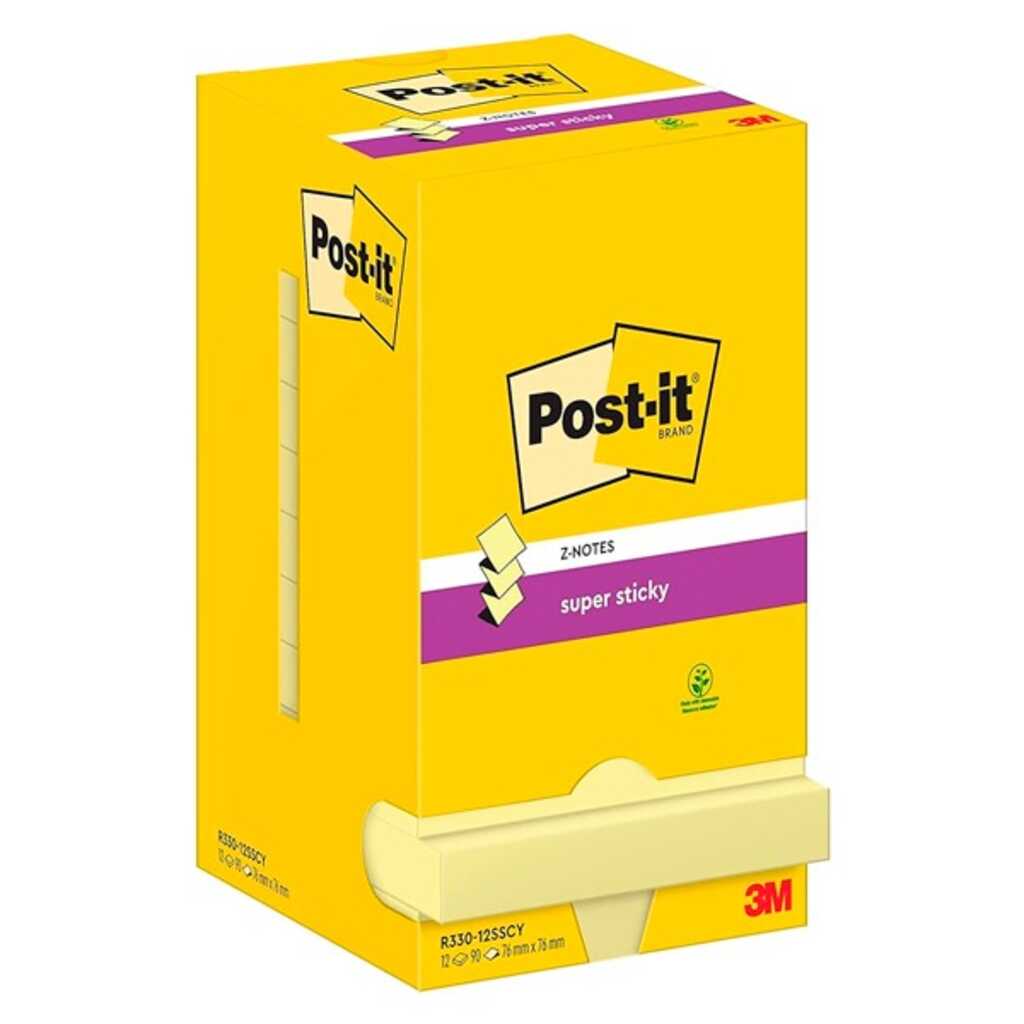 pack 12 notas adh.super sticky 76x76 ama