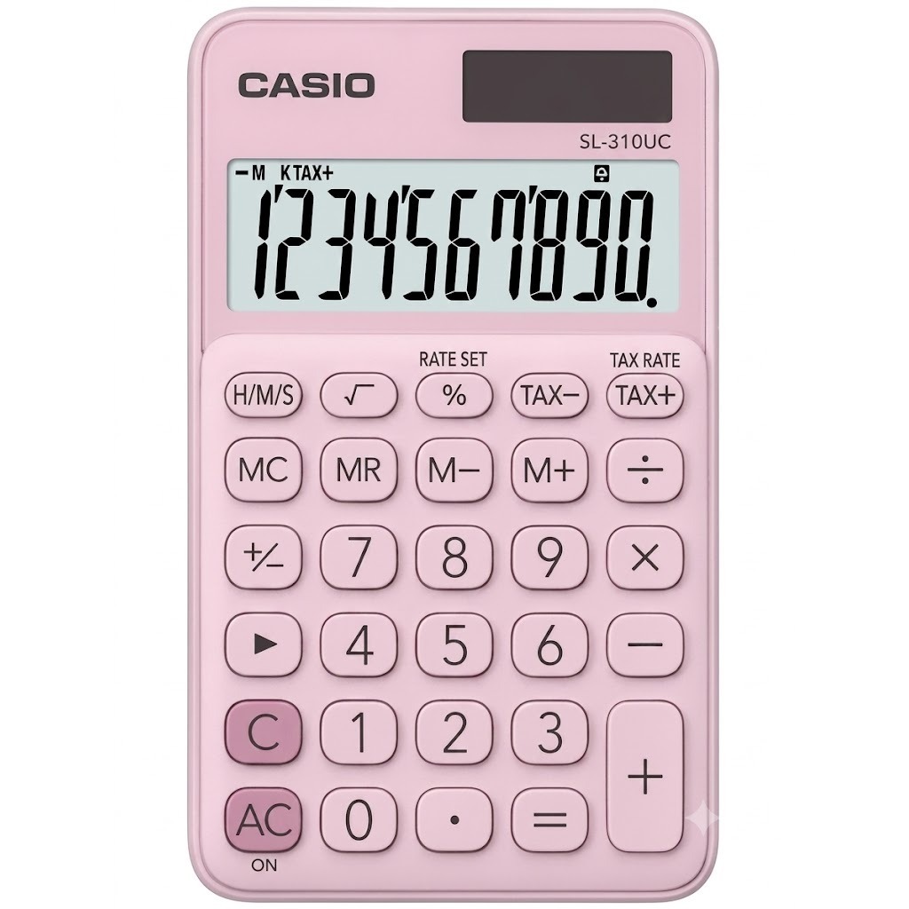 calculadora casio sl-310uc-bk rosa