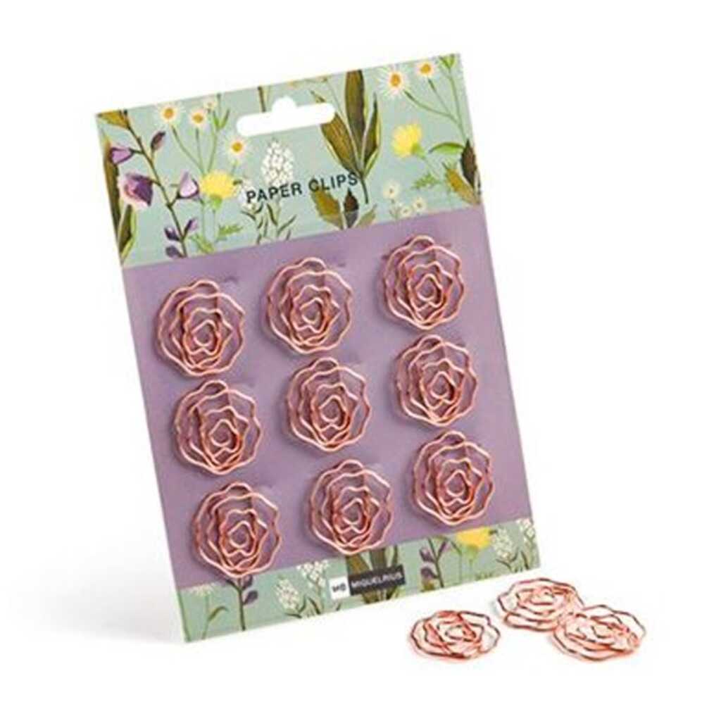 pack 9 clips rosa garden