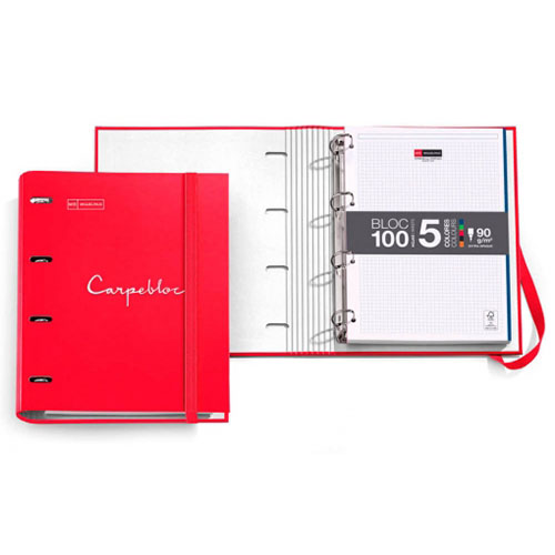 carpebloc 4anill.35mm.emotions rojo