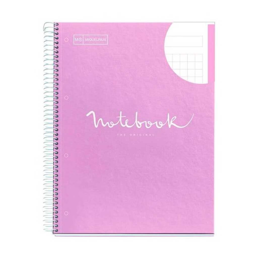 cuaderno notebook 80h 90g a4 emot. lavan