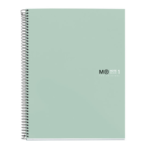 cuaderno note book a4 90g av aqua