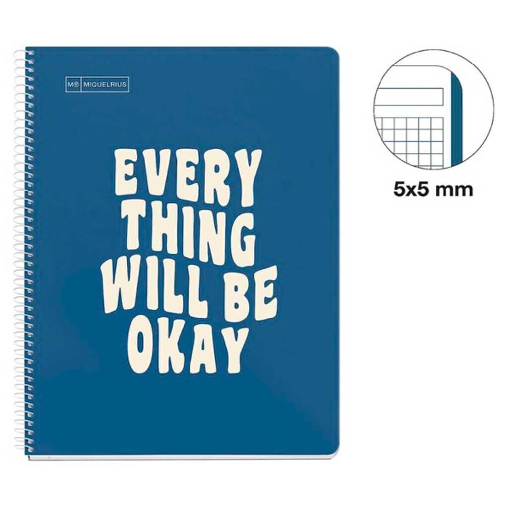 cuaderno notebook 80h 90g a4 mess.marino