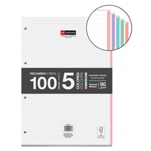 rec.a4 100h dots 90g 4 tal. emot.pastel