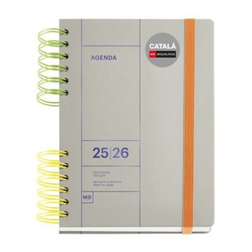 agenda esc.plus w-o s/v cat gris 25/26