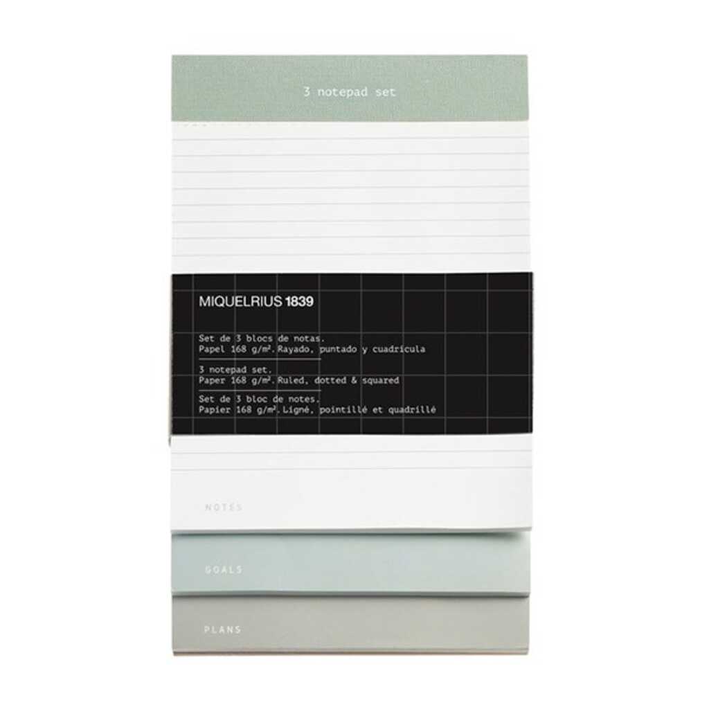 set 3 blocs de notas b2b