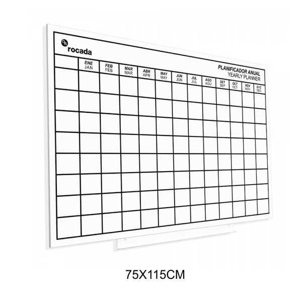 pizarra skinplanner anual 75x115cm blanc