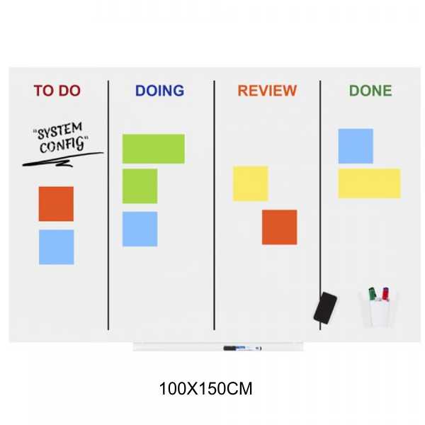 pizarra skinagile lacada 100x150cm blanc