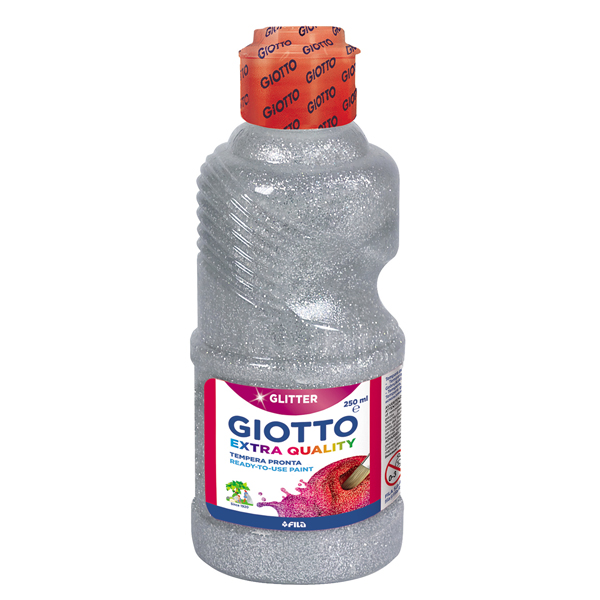 tempera purpurina 250ml plata giotto