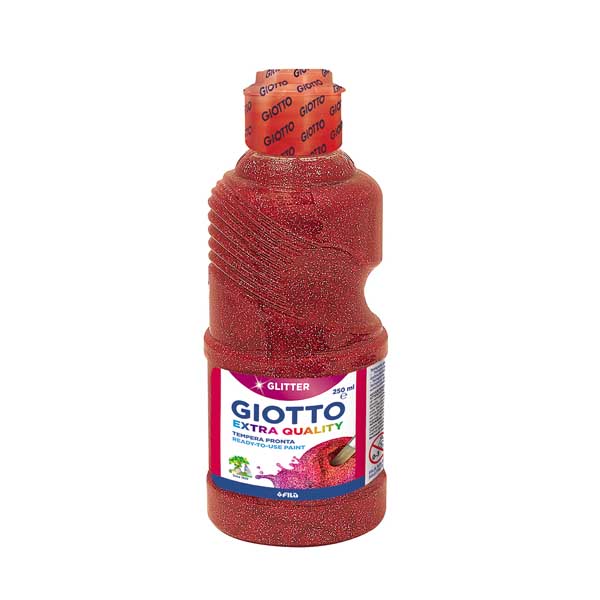 tempera purpurina 250ml roja giotto