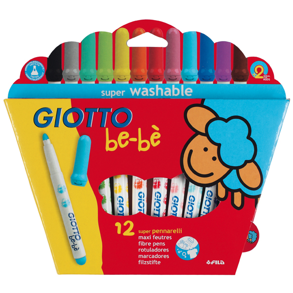 caja 12 rotuladores giotto be-be super