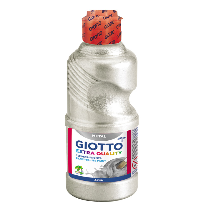 tempera metalizada plata 250ml