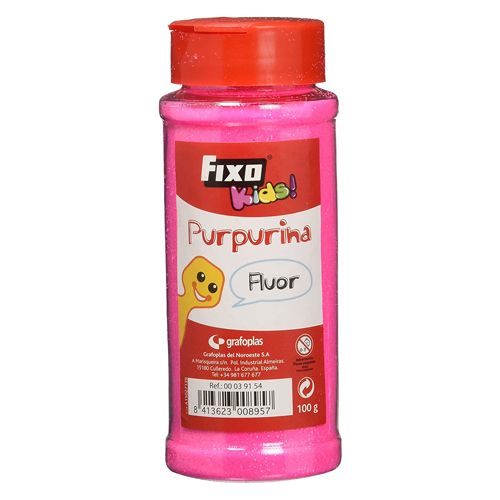 bote 100gr purpurina fucsia fluor c/dosi