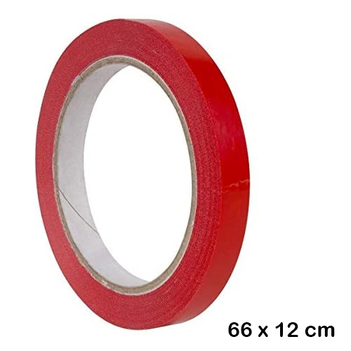rollo celo 66x12 color rojo