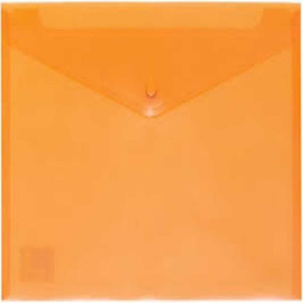 sobre de plastico con cierre a4 naranja