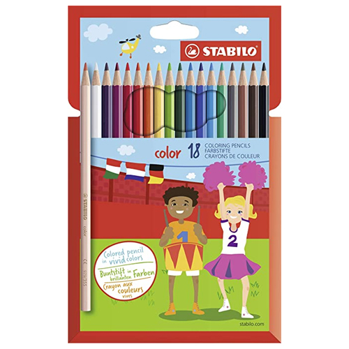 caixa 18 llapis de colors stabilo