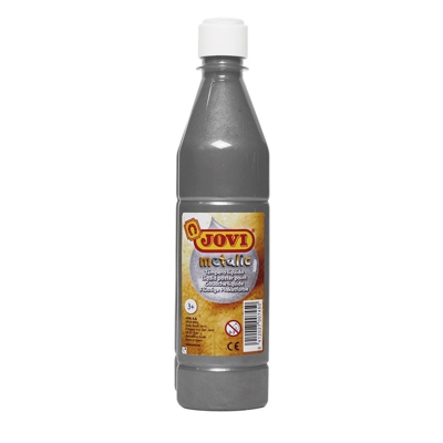 tempera metalizada plata 500ml