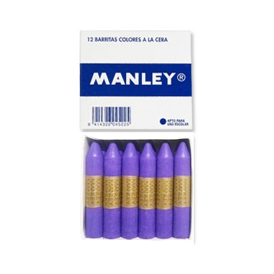 caja 12 ceras blandas lila