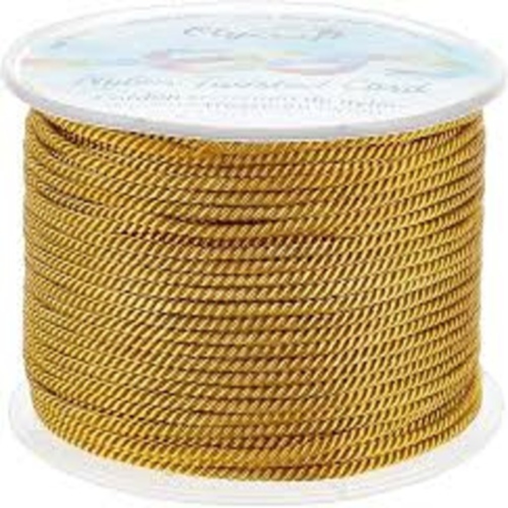 rotllo cordo setinat 2mm groc 50m