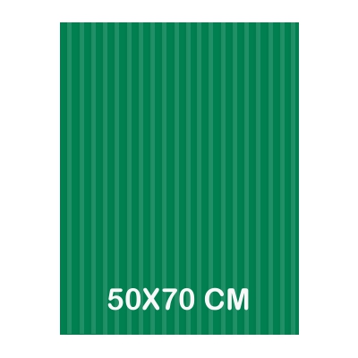 carton ondulado verde 50x70cm
