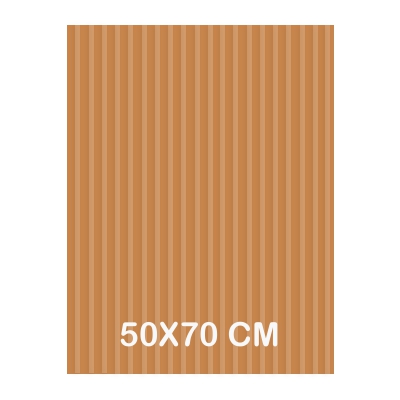 carton ondulado marron kraft 50x70cm
