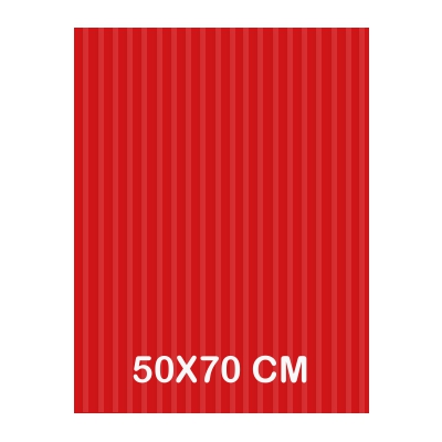 carton ondulado rojo 50x70cm
