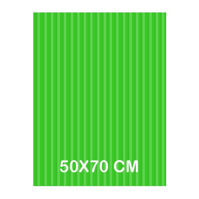 carton ondulado verde claro 50x70cm