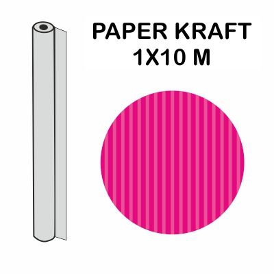 rollo kraft fucsia 1x10mt 70gr