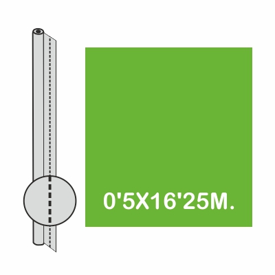 rotllo cel.lofana trepanat verd 25 fulls