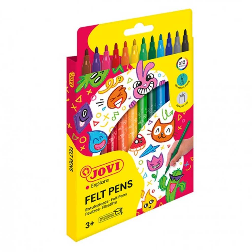 caja 12 rotuladores jovi p/media c/vario