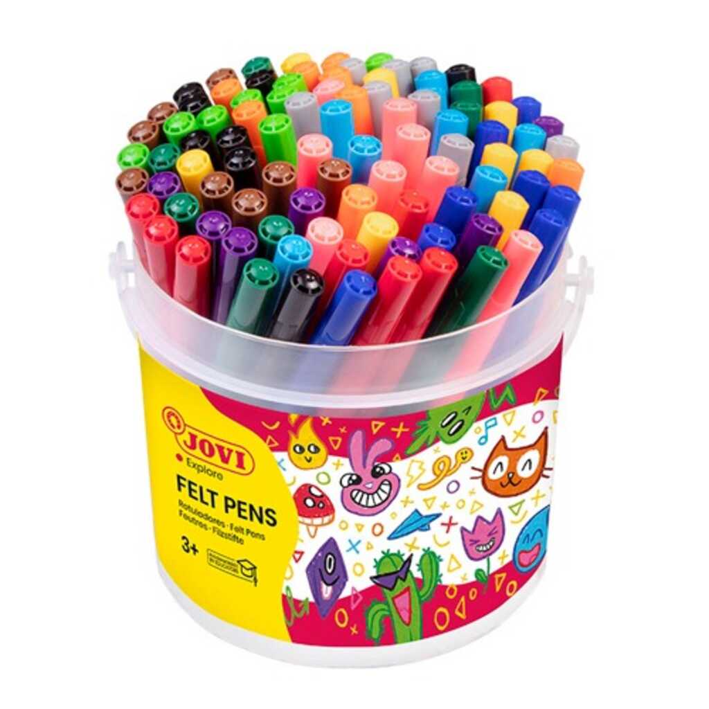 bote 96 rotuladores puntar normal jovi