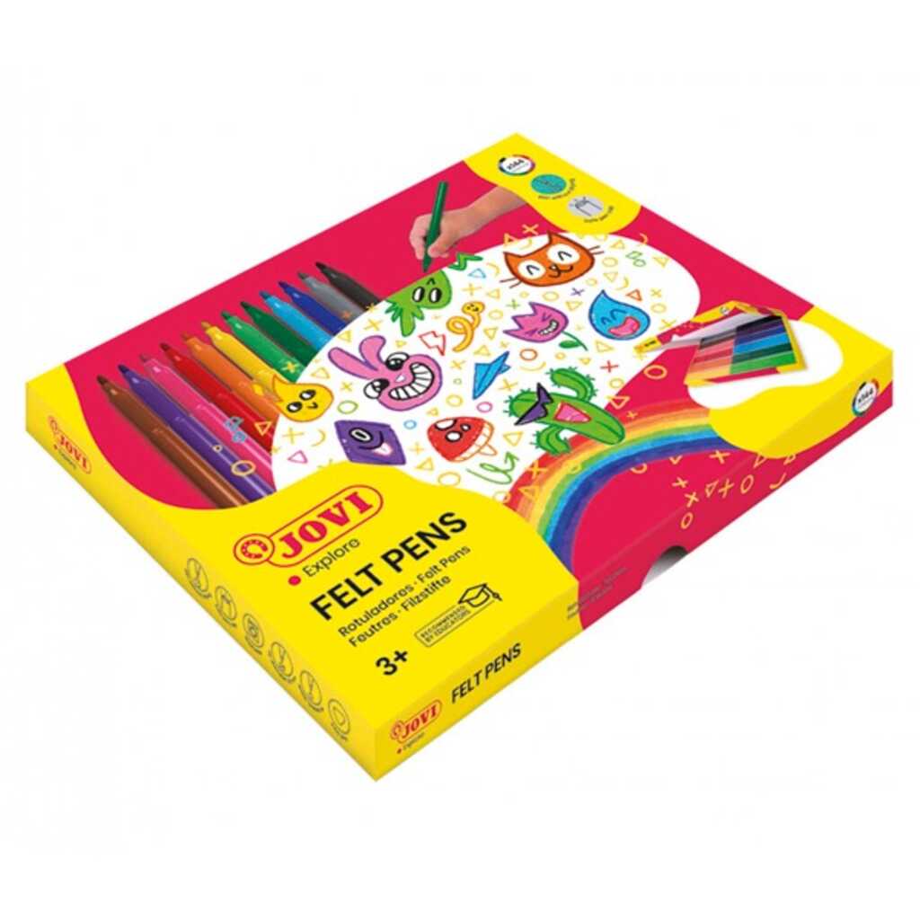 caja 144 rotuladores jovi p/media c/vari