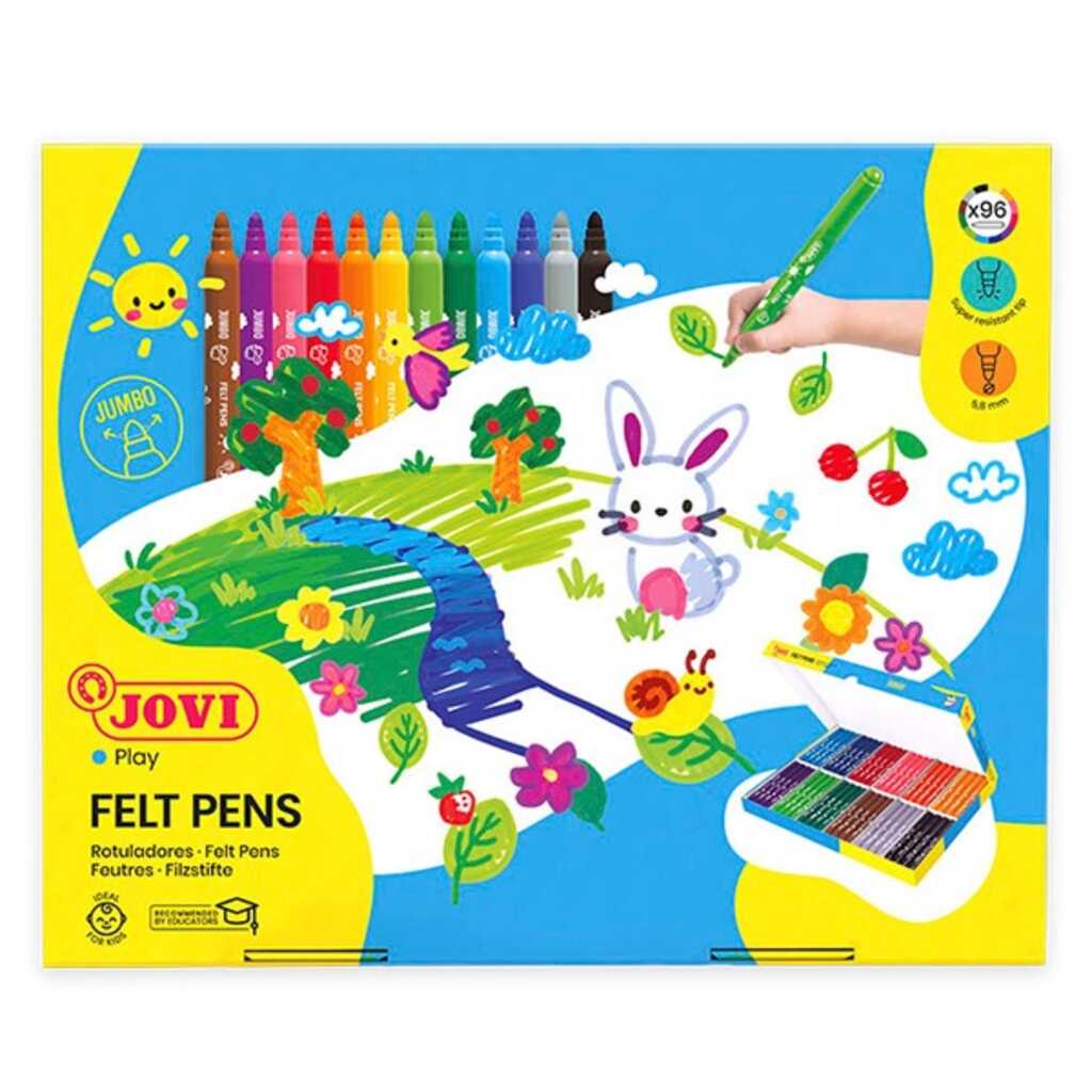 caja 96 rotuladores p/gruesa c/varios