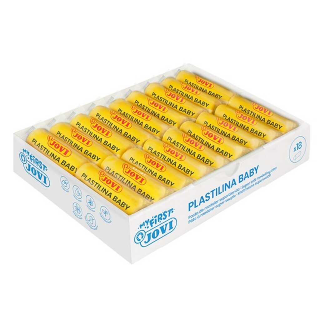 paq 18 plastilinas baby 38gr amarillas
