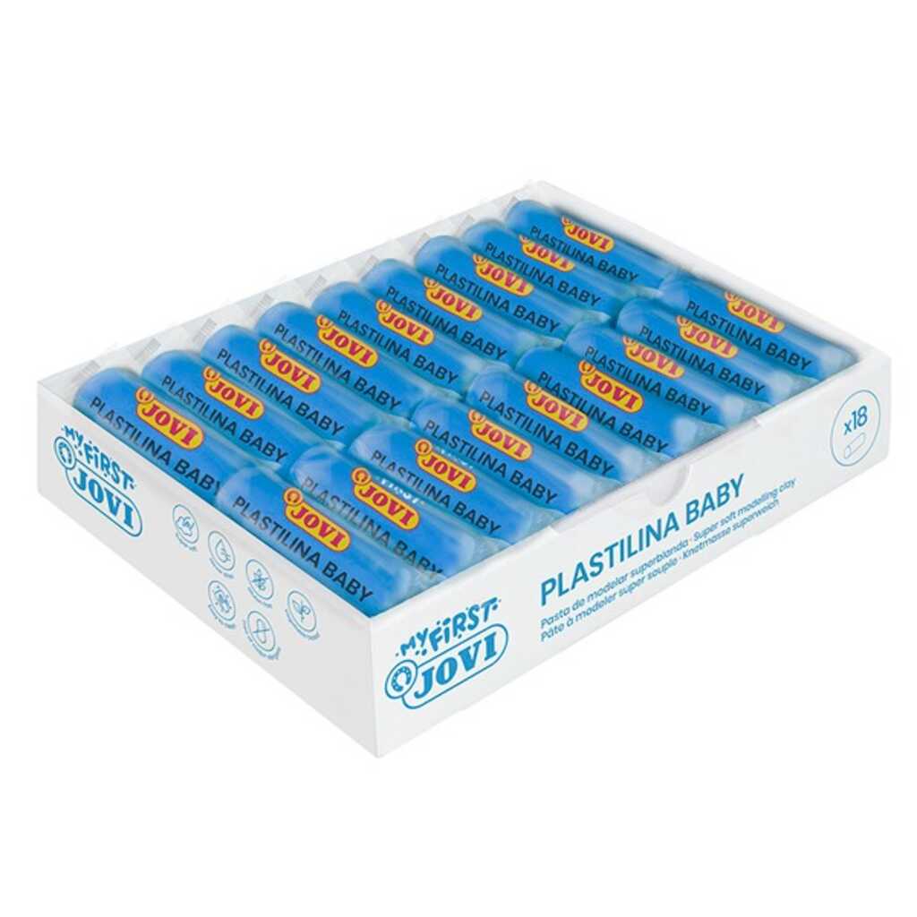 paq 18 plastilinas baby 38gr azules