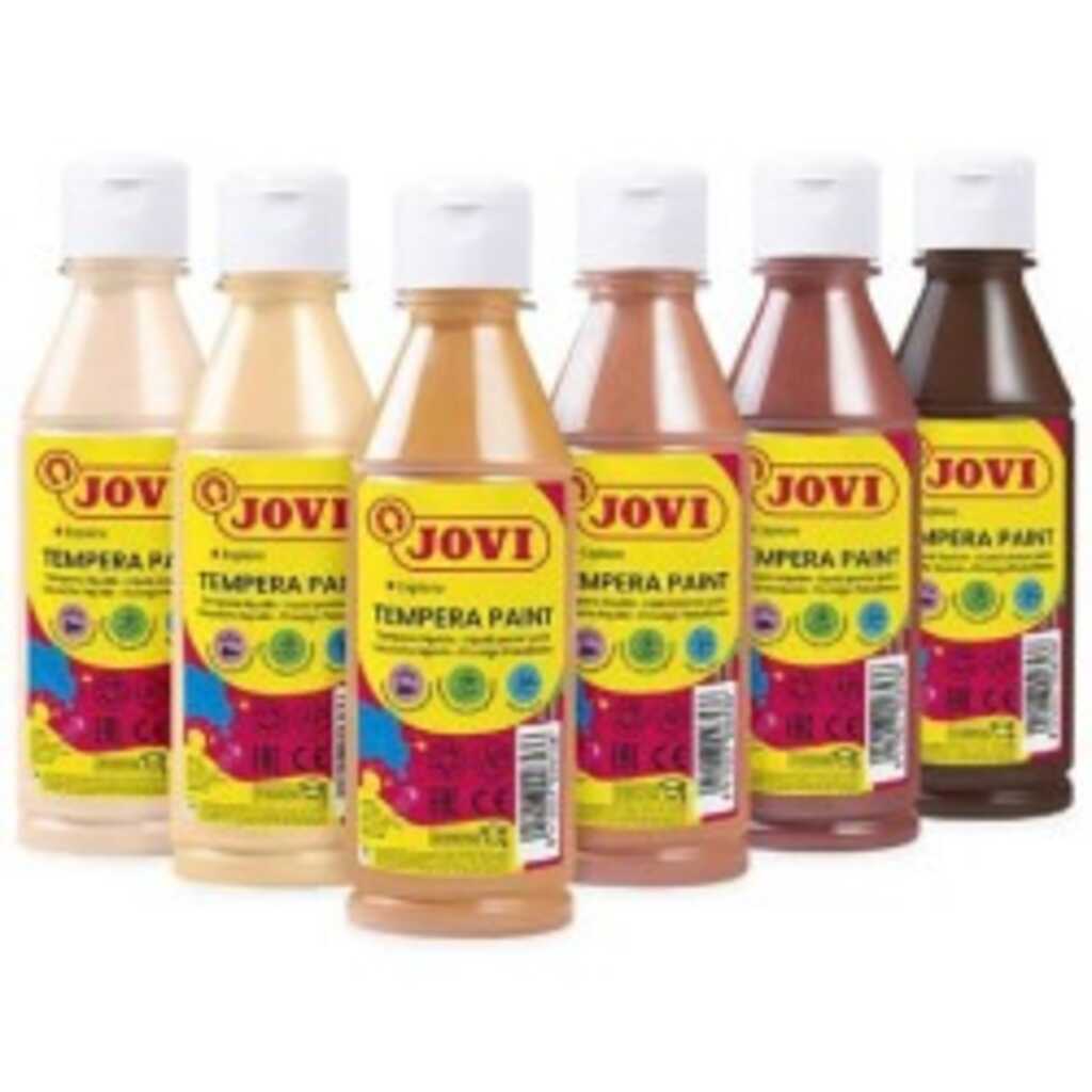 pack 6 temperas 250ml jovi multicultural