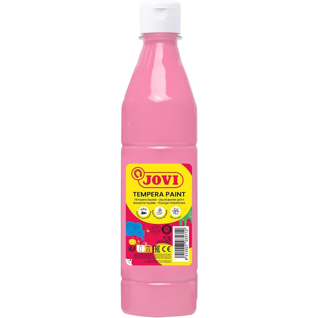 tempera liquida escolar rosa 500ml