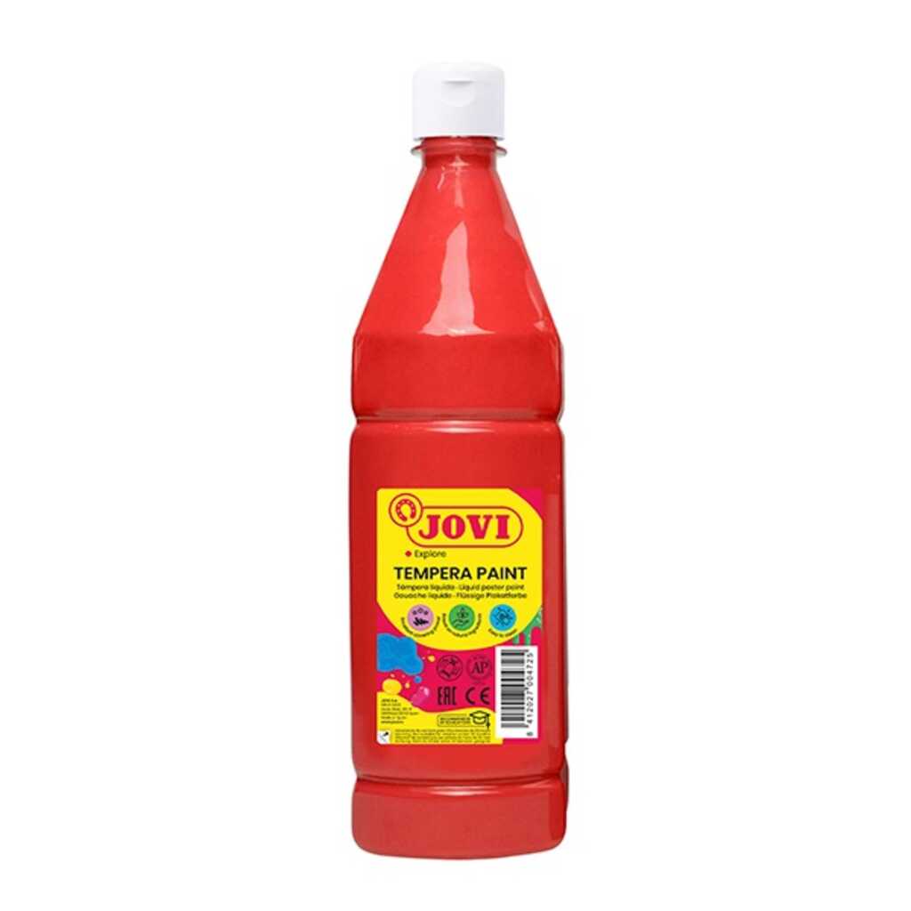 tempera liquida escolar rojo 500ml