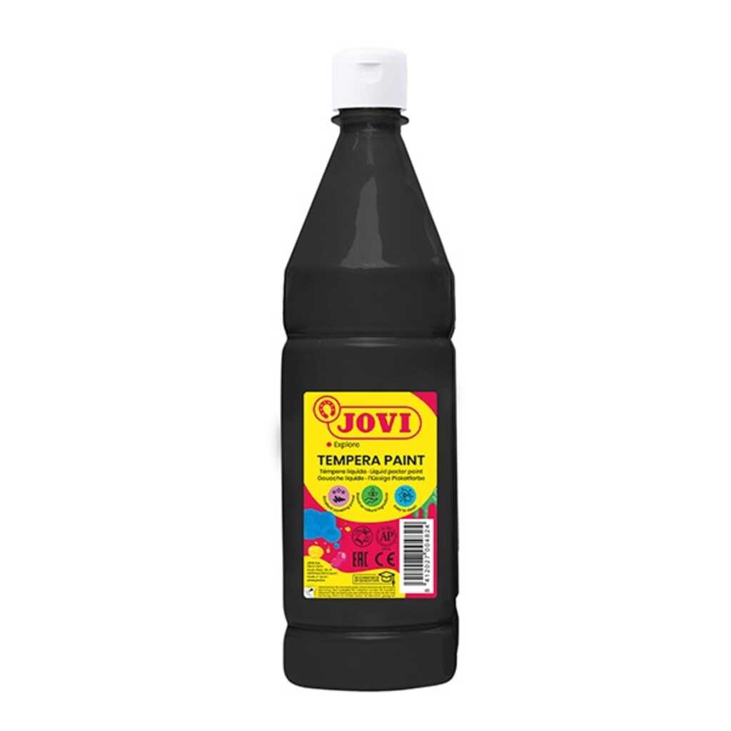 tempera liquida escolar negro 500ml